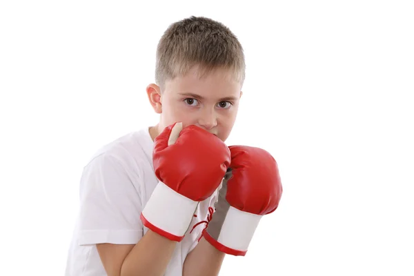 Boxning pojke — Stockfoto