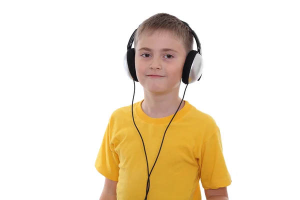 Ένα αγόρι που ακούτε τη μουσική — Φωτογραφία Αρχείου
