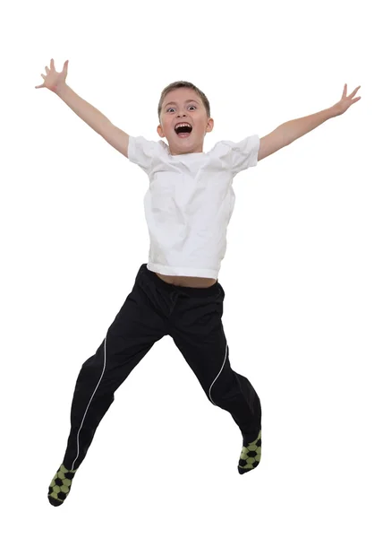 Jumping boy — Stock Photo, Image