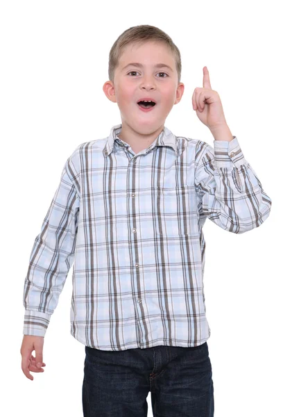 Boy happy with solution — Stock Photo, Image
