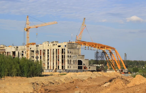 stock image Construction of the stadium water sports