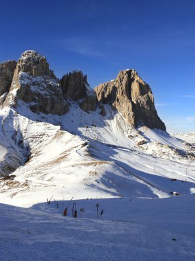 Mountains Sassolungo in Dolomiti, Italy clipart