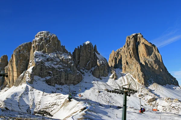 Mountains Sassolungo in Dolomiti, Italy — Stock Photo, Image