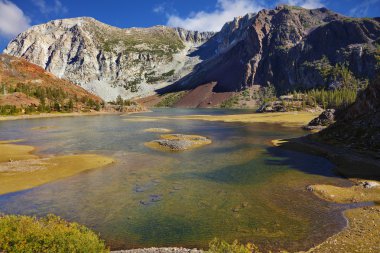 The shallow lake on pass Tioga clipart