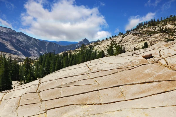 Un panorama de montagne parc national Yosemite — Photo