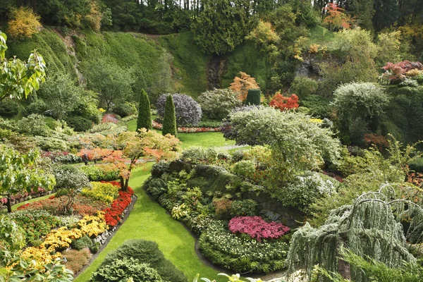 Der versunkene Garten auf der Insel Vancouver — Stockfoto