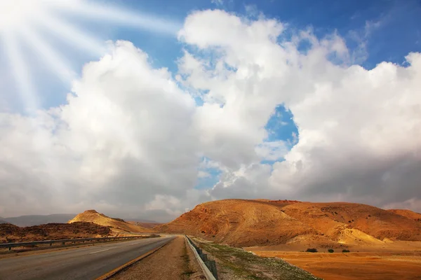 Automobilové dálnice na Sinaji — Stock fotografie