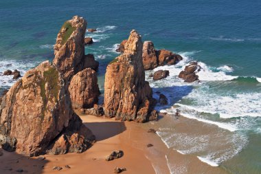 Coast of Portugal, cape Cabo da Roca - the most western point of clipart