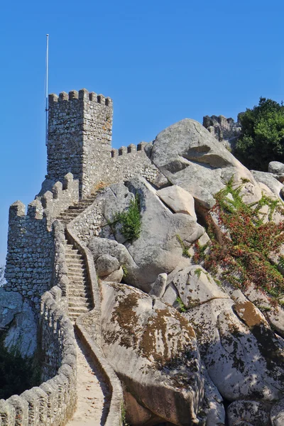 O castelo mouro em Portugal — Fotografia de Stock