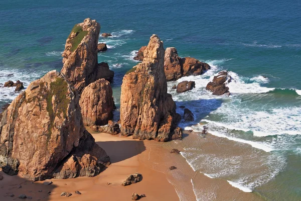 Portugals kyst, cape Cabo da Roca - det mest vestlige punkt i - Stock-foto