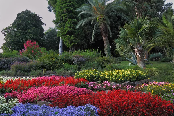 Wspaniałe ogrody kwiatowe jasny — Zdjęcie stockowe