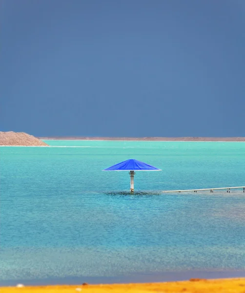 Tempesta sul Mar Morto . — Foto Stock