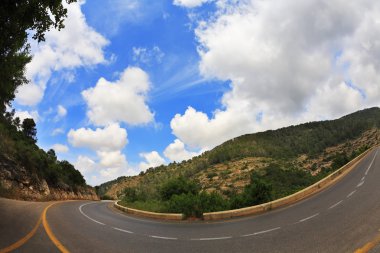 Yol, bir amaç tarafından fotoğraflandı 