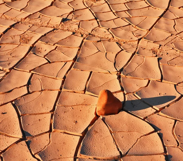 The cracked ground in National park Dead Walley — Stock Photo, Image