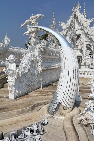 Den moderna thailändska arkitekturen. snövita palace-museum, — Stockfoto