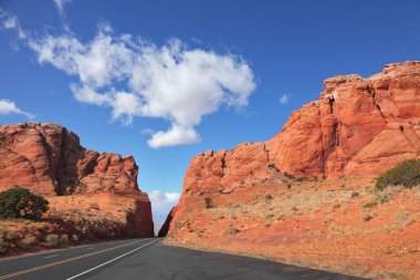 The road among rocks clipart