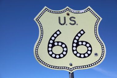 The American highway Historic route 66 clipart