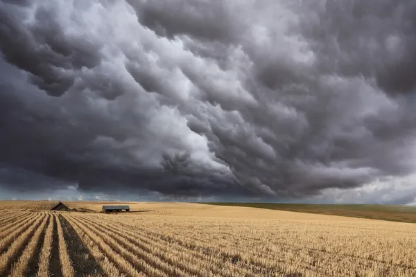A nuvem de trovão em Montana — Fotografia de Stock
