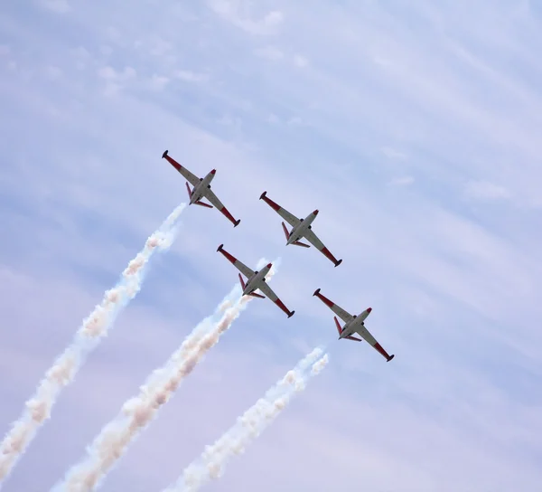 Cuatro magníficos aviones — Foto de Stock