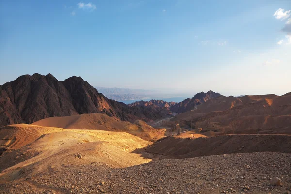 Vroege ochtend in de bergen van de Sinaï — Stockfoto