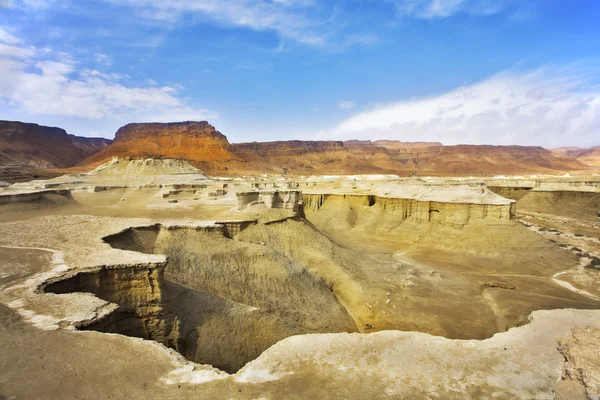 Droge canyon in de bergen van de dode zee — Stockfoto