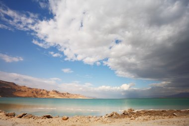 Sunset dead sea, İsrail