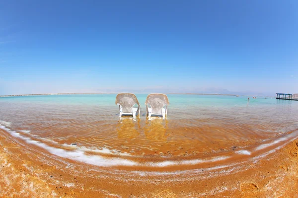 死海の医療ビーチ — ストック写真