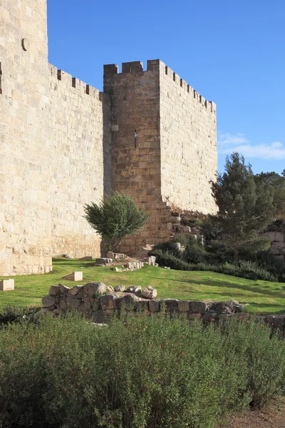 Väggarna i den eviga jerusalem — Stockfoto