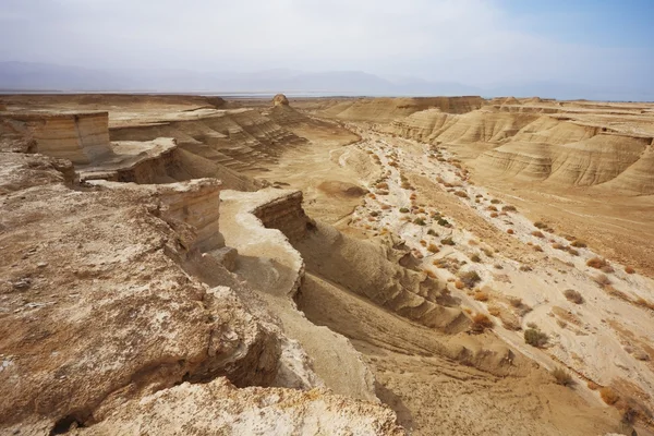 De woestijn in de buurt van de dode zee in Israël — Stockfoto