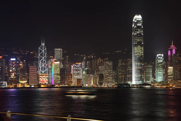 El magnífico panorama de la noche en Hong Kong —  Fotos de Stock