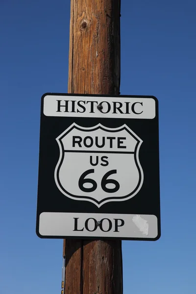 The traffic sign Historic route 66 — Stock Photo, Image