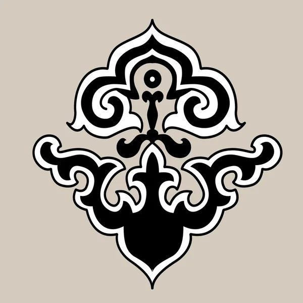 茶色の背景、ベクトル図の飾り — ストックベクタ