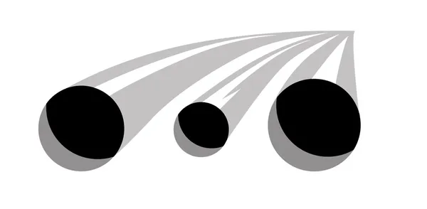 Tuyaux de gaz sur fond blanc, illustration vectorielle — Image vectorielle