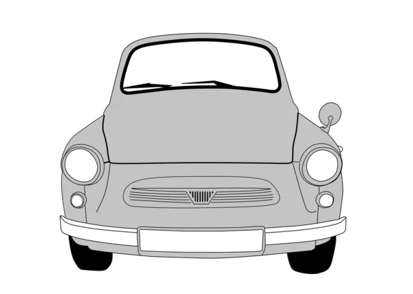 Retro samochodów na białym tle, ilustracji wektorowych — Wektor stockowy