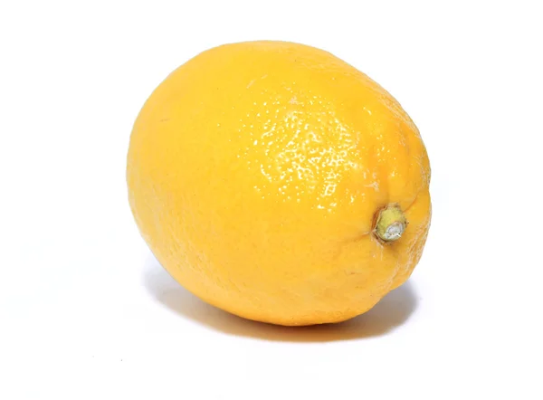 stock image Yellow lemon on white background