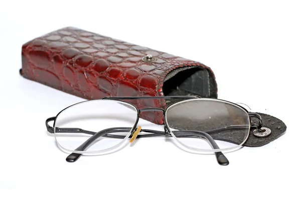 Glasögon i locket — Stockfoto