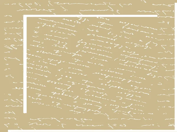 Handschriftlicher Text auf altem Papier, Vektorillustration — Stockvektor