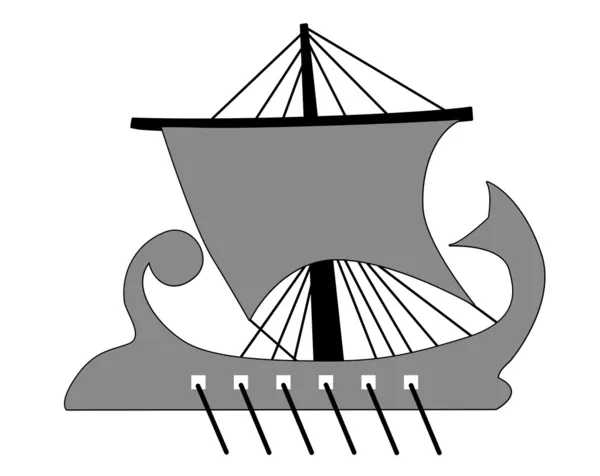 Forma della cambusa su sfondo bianco, illustrazione vettoriale — Vettoriale Stock