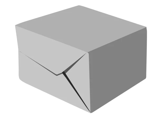 白い背景の上の紙のパッケージ — ストックベクタ