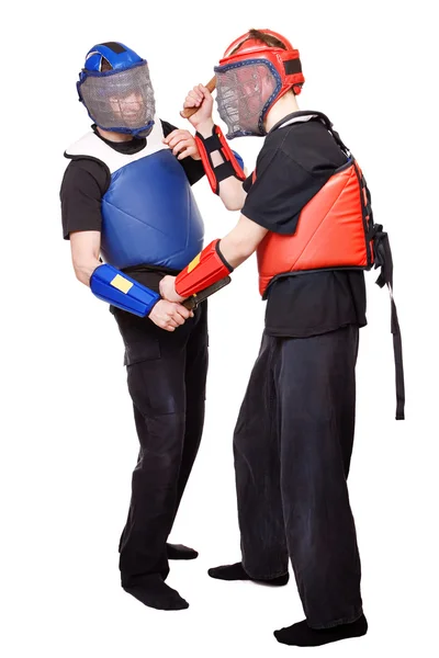 Sport, martial arts serie. man met mes. — Stockfoto
