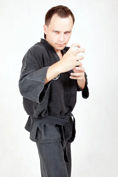 Desportista kungfu — Fotografia de Stock