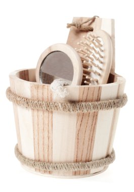 Banyo Aksesuar beyaz izole