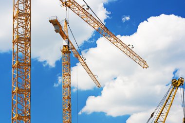 Construction cranes clipart