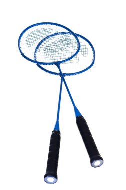 Badminton rackets clipart