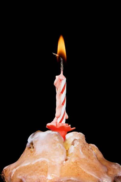 Cupcake με κερί — Φωτογραφία Αρχείου