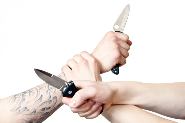 Kniv kämpar — Stockfoto