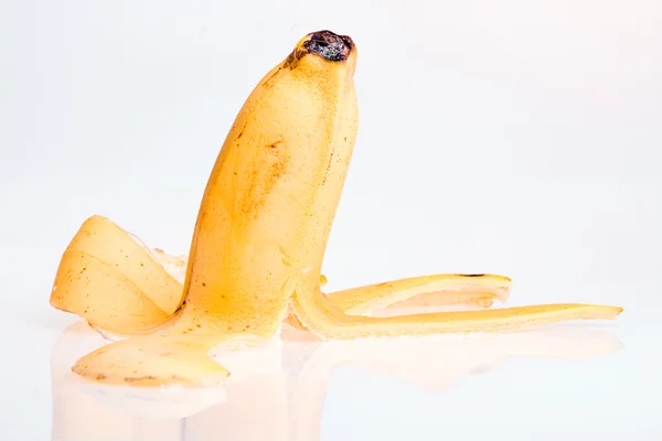 Casca de banana de perto . — Fotografia de Stock