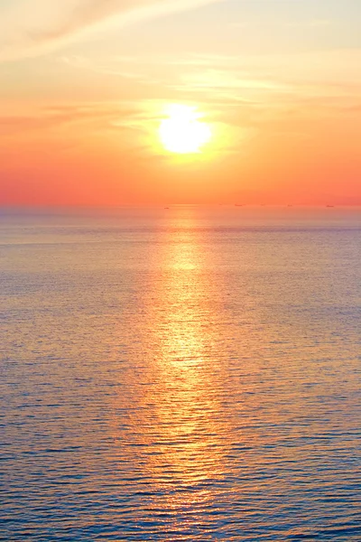 Захід сонця над чорноморською сценою — стокове фото
