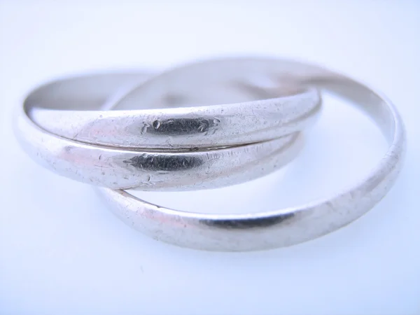 Stare metalowe pierścienie — Zdjęcie stockowe
