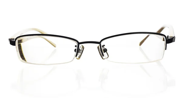 Óculos isolados sobre fundo branco — Fotografia de Stock